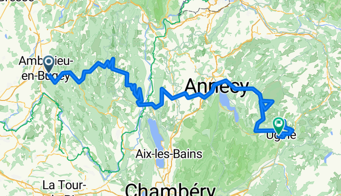 2013-16: Ambérieu-en-Bugey &gt; Ugine (229 km)