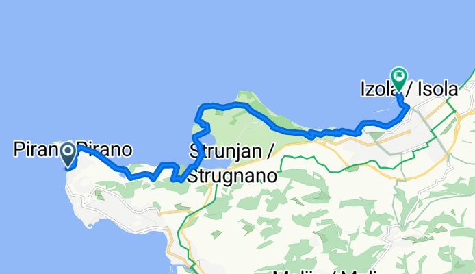 Pešpot od Pirana do Izole