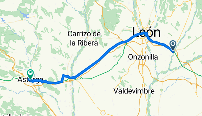 7. Santiago DC bike tour from Puente Villarente to Astorga