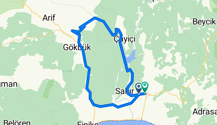 Kumluca-         Stausee Yayla  Arikanda- Kumluca