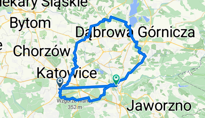 Pogoria przez Mysłowice Dąbrowa G Siemianowice