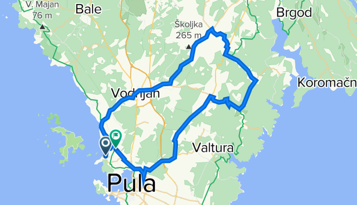 Fažana-Vodnjan-Glavani-Krnica-Pula-Fažana
