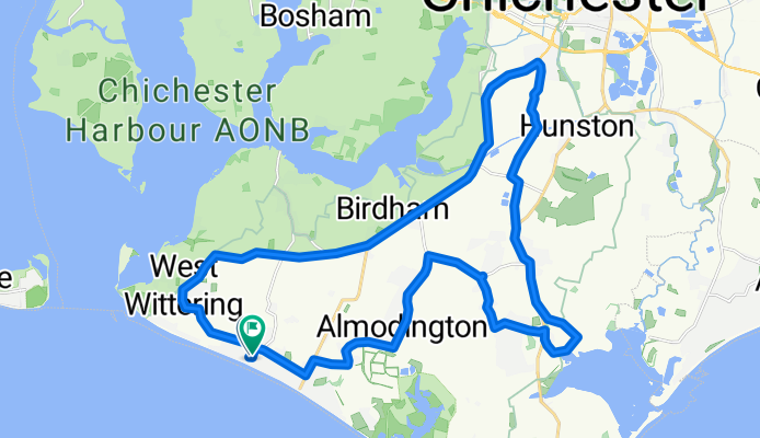 Lengthy bike tour through Chichester