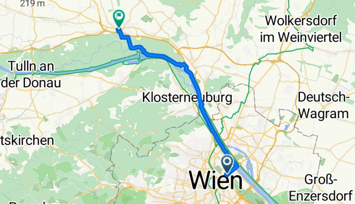 IVV 2017: Anreise nach Stockerau