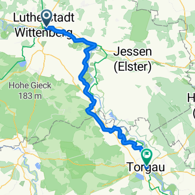 Tour 2014-07-15 Wittenberg Nach Torgau 