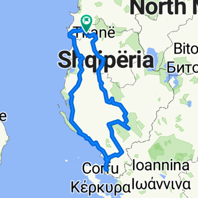 Krog po Albaniji start v Tirani