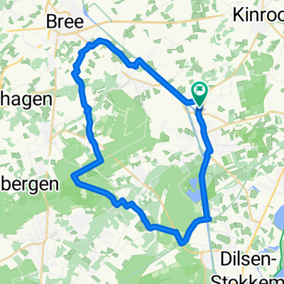 Tongerlo-Bree-Neerglabbeek-Opoeteren-Rotem-Neeroeteren 32 km