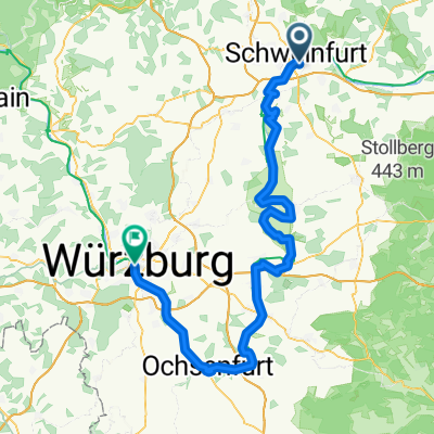 Lange Ausfahrt von Schweinfurt nach Würzburg