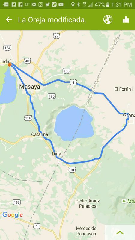Lengthy ride through Nindirí