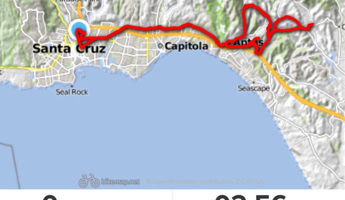 Foto 1 der Bikemap-Route "Lengthy ride through Santa Cruz"