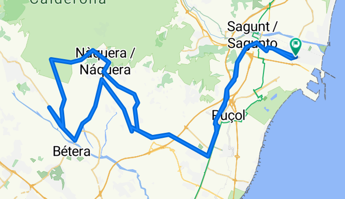 Long ride from Pastviny to Sagunto/Sagunt