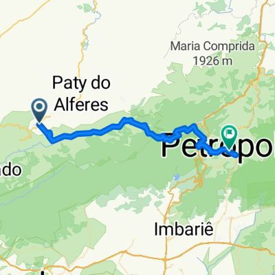 Miguel Pereira ao centro de Petrópolis
