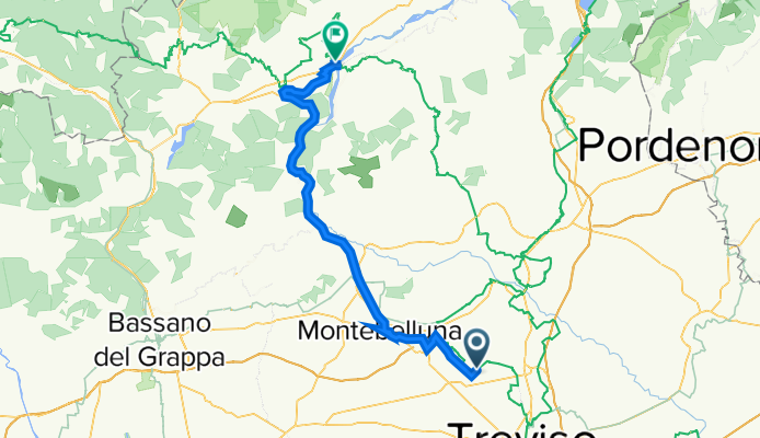 Lengthy Ride from Baruchella (Treviso) to Busche (Belluno)