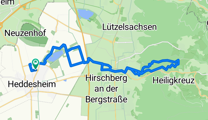 Ausfahrt durch Heddesheim