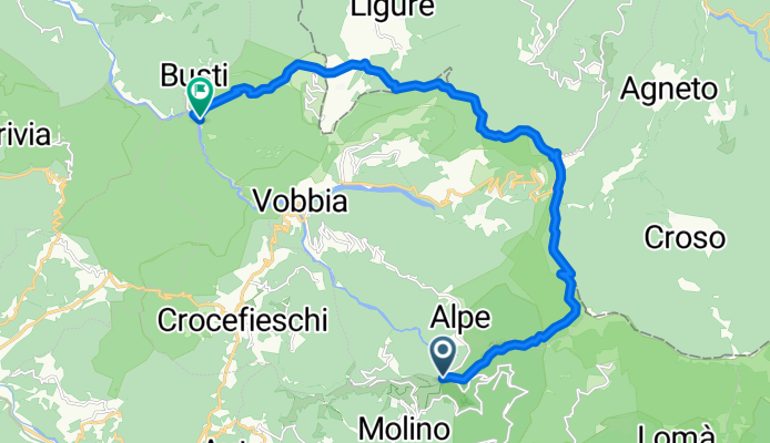 Passo Incisa - Bivio SP8 (Vobbia)