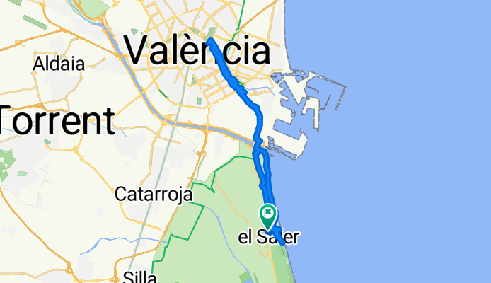 Von El Saler auf Radwegen nach Valencia und zurück