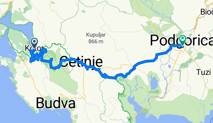 Kotor - Lovcen - Cetinje - Podgorica