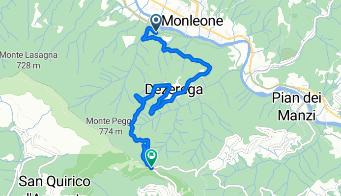 Passo della Crocetta Via Dezeraga