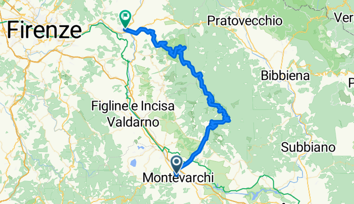 Pontassieve - Vallombrosa - Pratomagno - Montevarchi