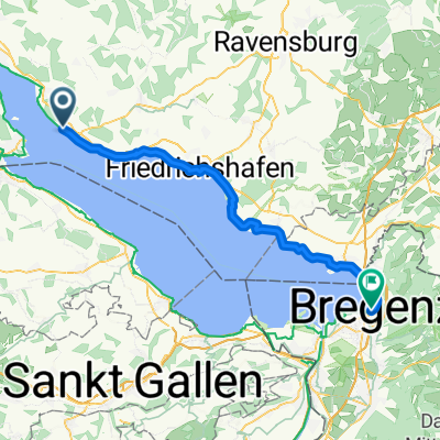 Meersburg to Bregenz - Bikeline