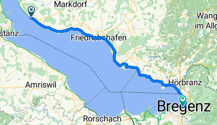 Meersburg to Bregenz - Bikeline