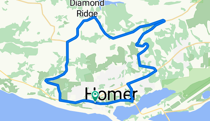 Homer Alaska Diamond Ridge Loop