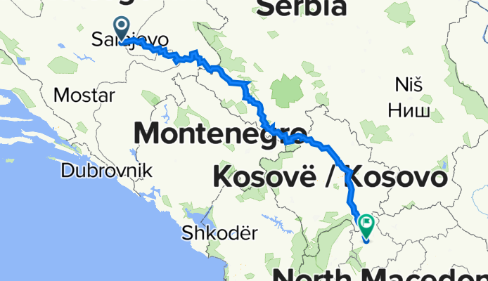 SARAJEVO - SKOPJE