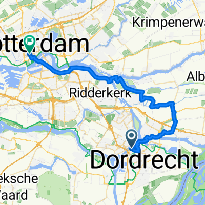 5.Dordrecht--Rotterdam  40 Km