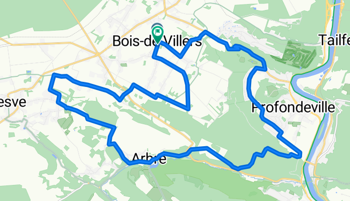 BOIS DE VILLERS  20 KM