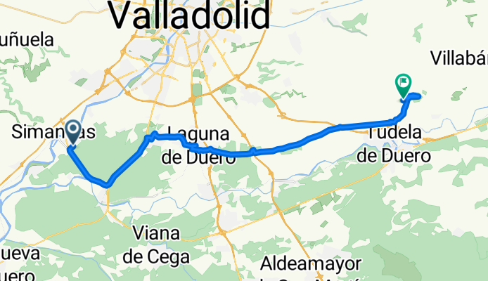 Simancas - Laguna de Duero - Tudela de Duero (pico de la Mambla y pico de la Cuchilla)