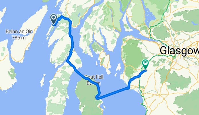 Jura to Beith via Arran