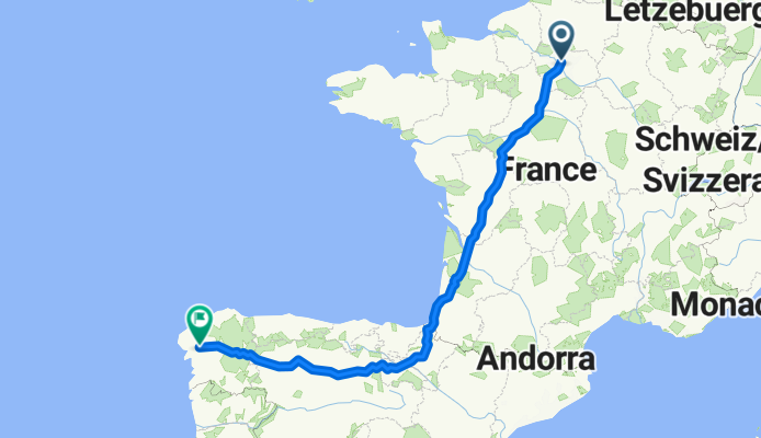 Paris - Santiago de Compostela