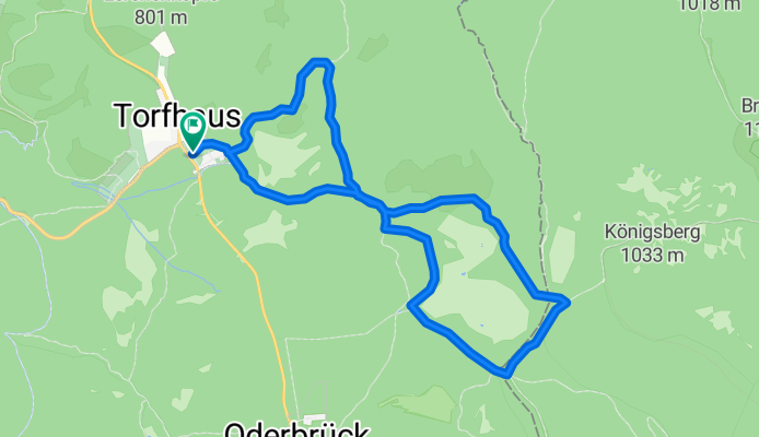 Harz, Torfhaus | Loipe-Goetheweg-Abbegraben-Dreieckiger-Pfahl-Eckersprung-Kaiserweg-Torfhaus-standard-de