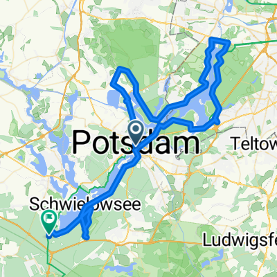 Potsdam -&gt; Ferch über Grunewald Wannsee