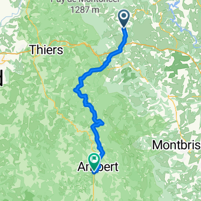 D17 St-Just-en-Chevalet - Ambert (69 km)