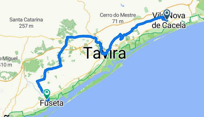 Cacela - Fuseta 39 km 260 m