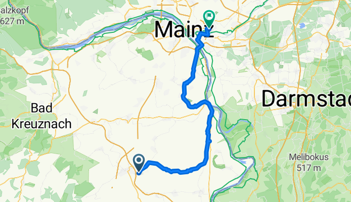 Rheinhessentour, Etappe 3: Alzey - Hochheim am Main