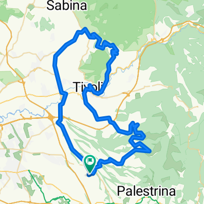 Zagarolo - Guidonia - Marcellina - San Polo - Tivoli - San Gregorio - Casape - Poli - Gallicano - Zagarolo