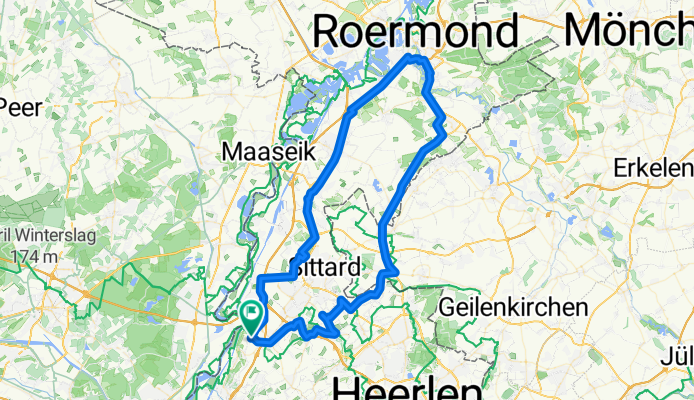 Lengthy bike tour through Elsloo