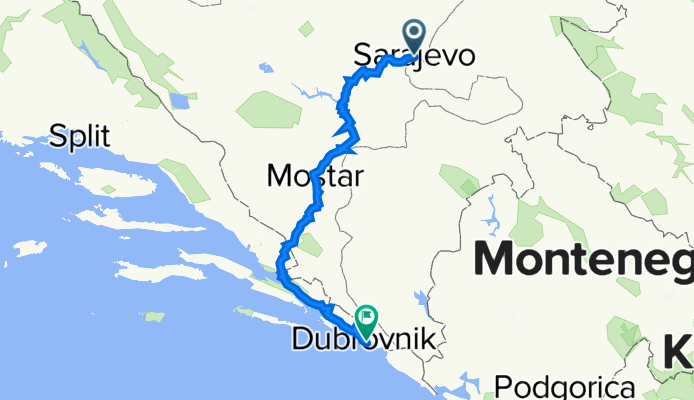 Sarajevo-Mostar-Dubrovnik
