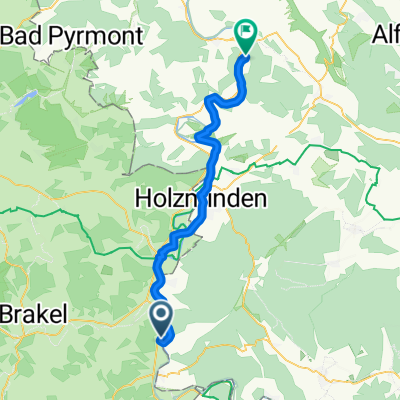 3. Tag Do. 29.6.17 Beverungen - Bodenwerder, Parkhotel Dt. Haus aber ohne Adresse