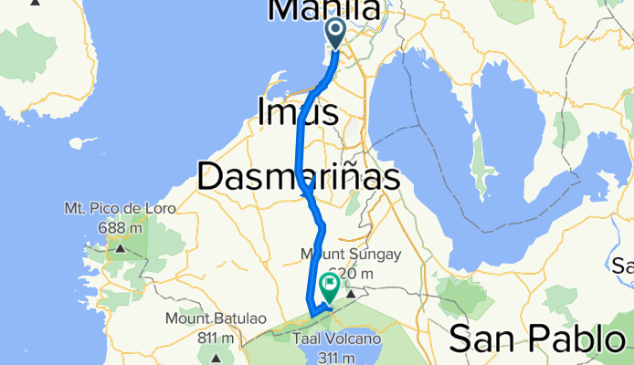 Lengthy bike tour from Parañaque to Tagaytay