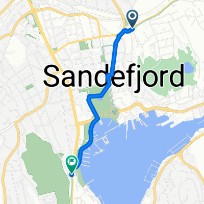 Rute 1 gjennom Sandefjord