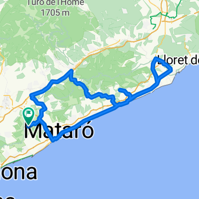 Òrrius - Blanes x NII - Tordera - Hortsavinya - Sant Pol - Vallgorguina - Can Bordoi - Òrrius