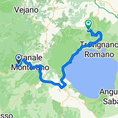 Long ride from Canale Monterano to Sutri