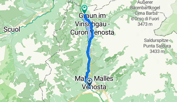 Mals to Resia 