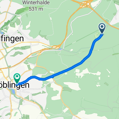 Quick bike tour from Pastviny to Böblingen