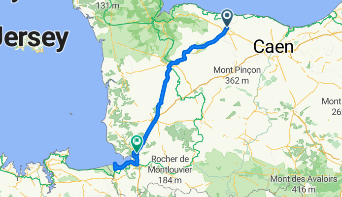 030 April 8th: Bayeux to Avaranches via Mont San Michel