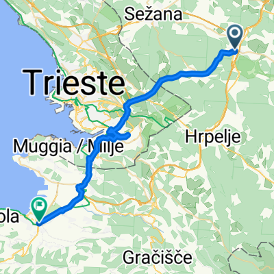 Divača KP via Italia