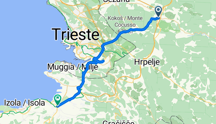 Divača KP via Italia